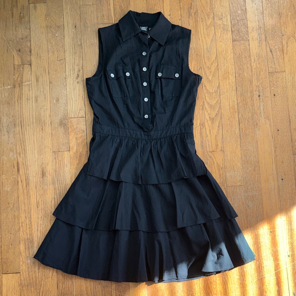 Worth Black Sleeveless Dress
